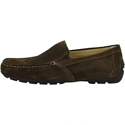 Image of Geox Men&#039;s U Moner V Moccasins, Coffee, 9 UK