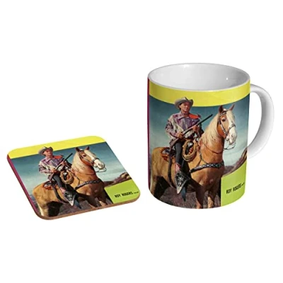 Image of Roy Rogers #1 Ceramic Coffee Mug + Coaster Gift Set
