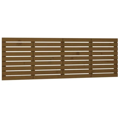 Image of vidaXL Wall Headboard Honey Brown 206x3x63 cm Solid Wood Pine