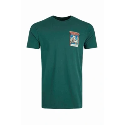 Image of Weird Fish Quack TO THE Future RSPB Collaboration Artist Print Tshirt, Men&#039;s, Size: 4XL, Forest green