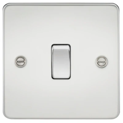 Image of KnightsBridge Flat Plate 10AX 1G Intermediate Switch Polished Chrome