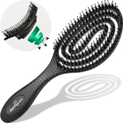 Image of MarQus Boar Bristle Hair brush Detangling for Every Type with Even More Bristles Tangle Free women