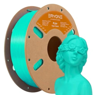 Image of ERYONE High Speed PLA Plus Filament 1.75mm, Rapid Green for 30 500mm/s Fast Printing, 3D Printing Filaments Fit Most FDM Printer, 1kg (2.2LBS) / Spool, Mint