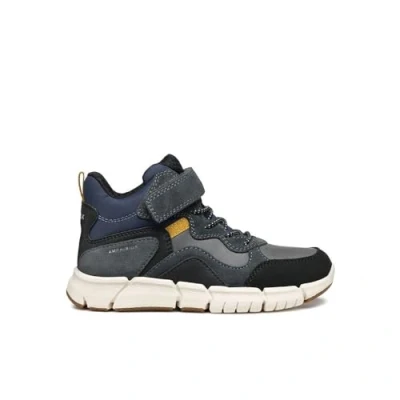 Image of Geox J FLEXYPER BOY B ABX Ankle Boot, DK Grey/Navy, 11 UK Child