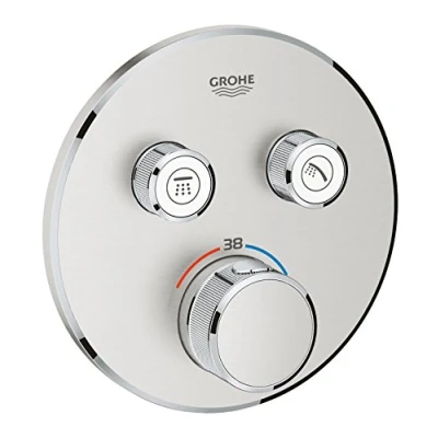 Image of GROHE Grohtherm Smartcontrol Thermostat for Concealed Installation with 2 Valves Supersteel 29119DC0