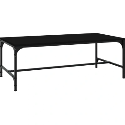 Image of vidaXL Coffee Table Tea Side Sofa Couch Black Engineered Wood