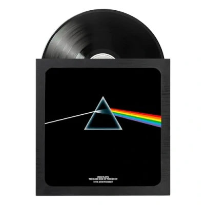 Image of Grupo Erik Premium 12&quot; Vinyl Record Frame With Plastic Glass 14 x 1 inch / 35.5 2.5 cm Display 12 Records