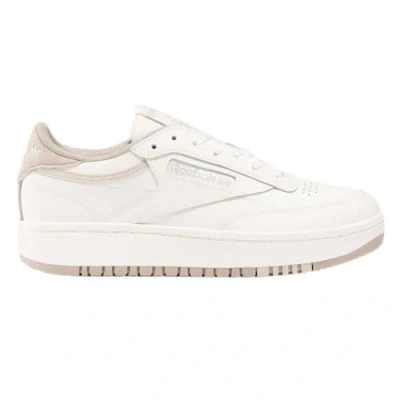 Image of Reebok Classic CLUB C Double Trainers, Women&#039;s, Size: 4, Chalk/chalk ash Leather and textile