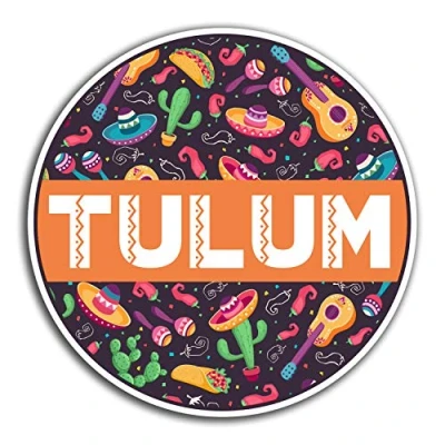 Image of 2 x 10cm Tulum Mexico Vinyl Stickers Travel Fun Sticker Laptop Luggage #32678 (10cm Wide)