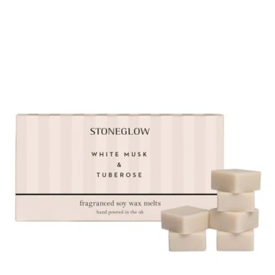 Image of Stoneglow Modern Classics Collection White Musk &amp; Tuberose 192 grams Scented Wax Melts (Beige)