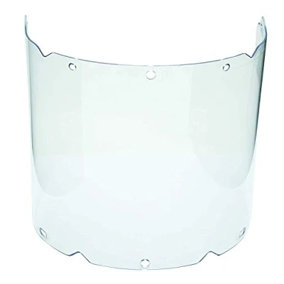 Image of MSA Safety 10115856 V Gard Propionate Visor for Chin Protectors, Molded, 8&quot; x 17&quot; 0.098&quot;, Clear