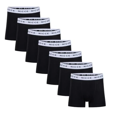 Image of Nicce Mens &#039;Borwis&#039; Soft Cotton Boxer Shorts, 7 Pack, S, Assorted