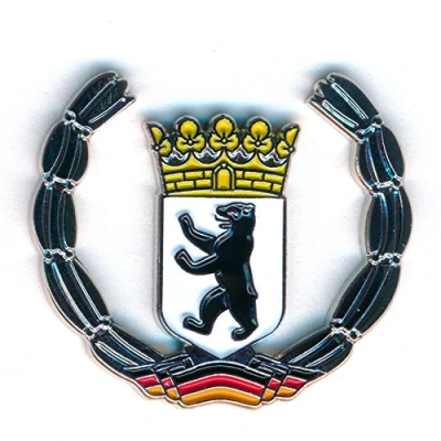 Image of hegibaer Berlin Coat of Arms Germany Symbol Flag Metal Button Badge Pin 0439