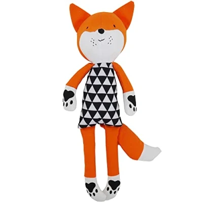 Image of Mr Fox, Plush Interactive Dog Toy Orange