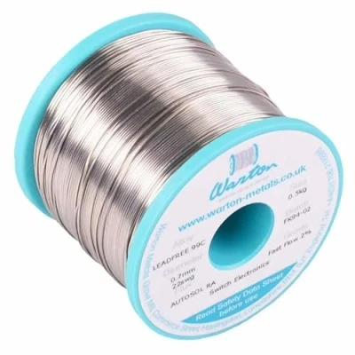 Image of 0.7mm Autosol RA 99C Fast Flow 2% Lead Free Solder Wire 500g