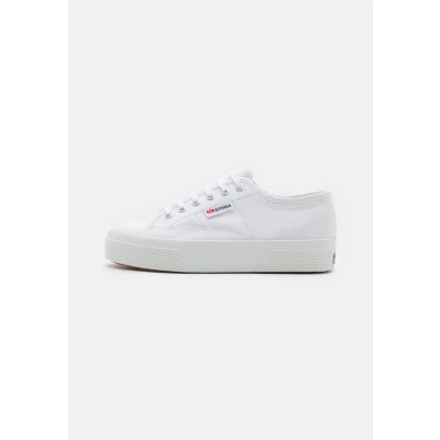 Image of Superga Unisex 2740 Platform Oxford Flat, White, 2 UK