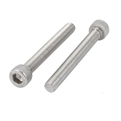 Image of Sourcingmap M6x50mm 304 Stainless Steel Left Hand Thread Hex Socket Head Cap Screw Bolt 2pcs