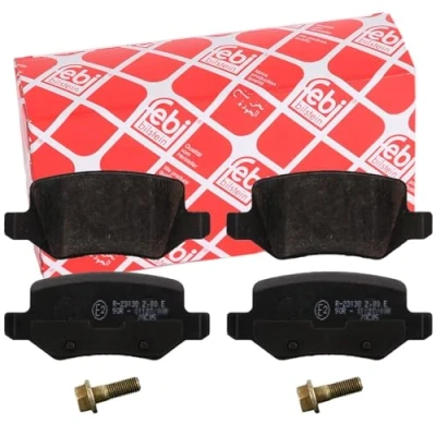 Image of 1684200420, 1684200420S1, 1694200420, 1694200420S1, 1694201120 Brake pad set FEBI BILSTEIN 16525 Rear Axle excl. wear warning contact with screw