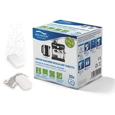 Image of Aqualogis Decalc Descaling for Jura Krups F054 Bosch 311530 Delonghi EcoDecalk 30 Tablets