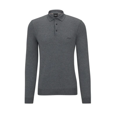Image of BOSS Bonol Polo shirt grey, Men&#039;s, Size: XXL, Grey