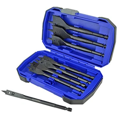 Image of Faithfull Flat Bit Set 8pc in Aluminium Case