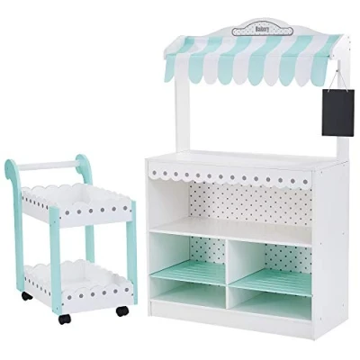 Image of Teamson Kids My Dream Bakery shop Dessert Stand White/Mint TD 13003A