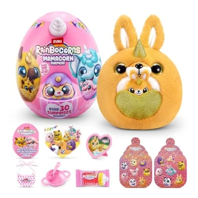 Image of Rainbocorns Mamacorn Surprise (SKIPPOO) by ZURU, Collectible Plush Toy for Girls 3+