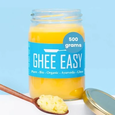 Image of Ghee Easy 500g Bio from Grass Fed Cows Highly Pure Authentic Ayurvedic Ghee, Without Additives Certified Organic &amp; Biodynamic Free Lactose and Gluten 100% European