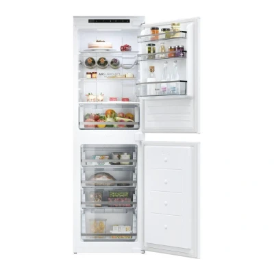 Image of HAIER HB50T618FMK Integrated Smart 50/50 Fridge Freezer Sliding Hinge, White