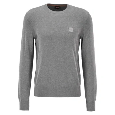 Image of BOSS Kanovano Jumper, Men&#039;s, Size: Large, Light/pastel grey