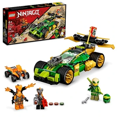 Image of LEGO NINJAGO Lloyd’s Race Car EVO 71763 Building Kit Featuring a Ninja Toy, Lloyd and Snake Figures; Creative Toys for Kids Aged 6+ (279 Pieces)