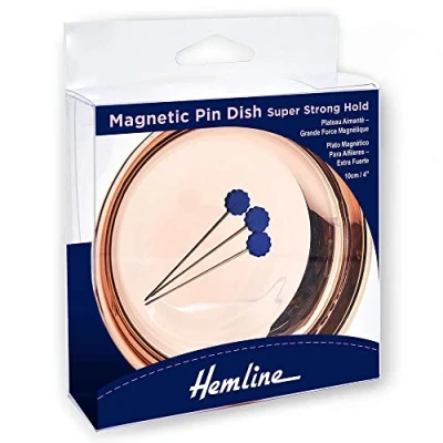Image of Hemline Magnetic Pin Dish 10cm Rose Gold