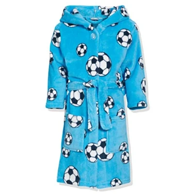 Image of Playshoes Fussball Dressing gown for kids, Size: 9 10y, Original