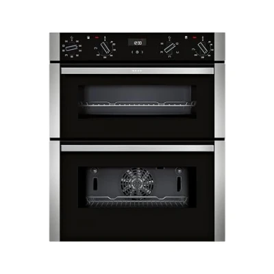 Image of NEFF N50 J1ACE2HN0B Double Under Oven with EasyClean, Cliprails and LCD Display