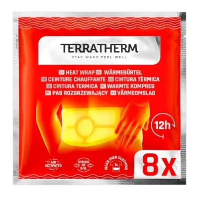 Image of Heat Belt 12 Hours of Soothing deep Heat, for Lower Back Adhesive Patches Warming air Activated 8 Pieces