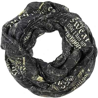 Image of Harry Potter Marauder&#039;s Map Viscose Scarf by Bioworld