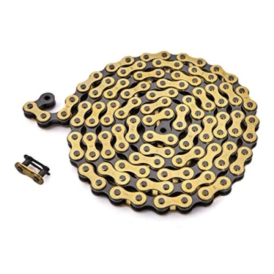 Image of KHEbikes Single Steel BMX/Fixie Chain, 1/2 x 1/8 inch, 112 Links, Multiple Colors, 385 g