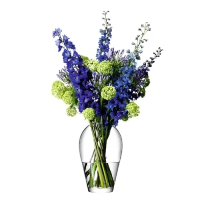 Image of LSA Flower Grand Bouquet Vase H35cm Clear 1 Unit Mouthblown &amp; Handmade Glass FW09