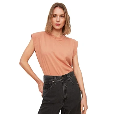Image of Trendyol Woman Basics Regular fit Basic Crew Neck Knit T Shirts