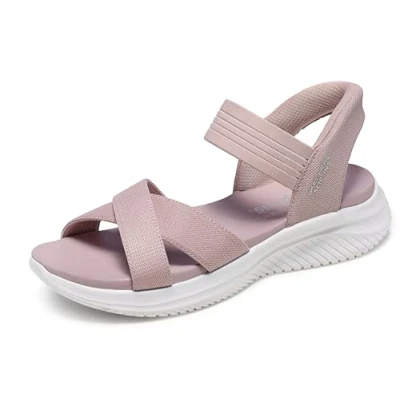 Image of Skechers Ultra FLEX 3.0 Wedge sandals, Women&#039;s, Size: 39, Blush/gore shoes