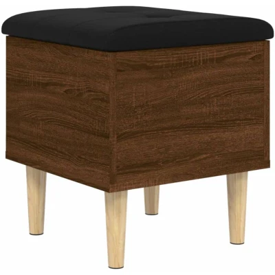 Image of vidaXL Storage Bench Brown Oak 42x42x46 cm Engineered Wood