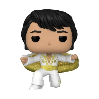 Image of Funko POP! Rocks: Elvis Presley Pharaoh Diamond Glitter Amazon Exclusive Collectable Vinyl Figure Gift Idea Official Merchandise Toys for Kids &amp; Adults Music Fans