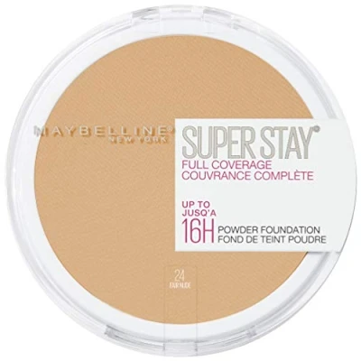 Image of Maybelline New York Super Stay Full Coverage 16H Powder Foundation No.24 Fair Nude 9g