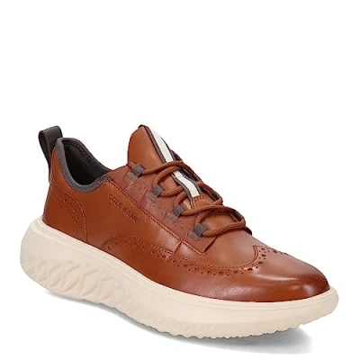 Image of Cole Haan Men&#039;s Zerogrand Work from Anywhere Oxford, Brown British Birch Silver, 10.5 UK