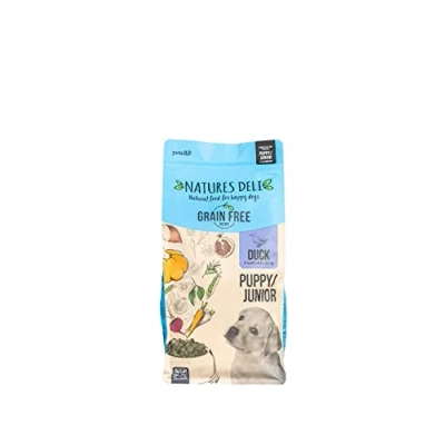 Image of Natures Deli Puppy/ Junior Dry Dog Food, Grain Free Natural Complete Hypoallergenic Food for Dogs, Suitable All Breeds, Duck and Sweet Potato 2 kg