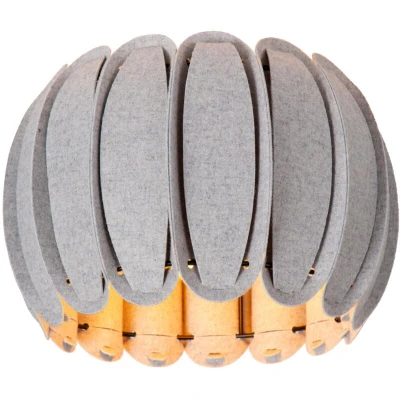 Image of Lucide SPENCER Flush ceiling light 30 cm 1xE27 Grey
