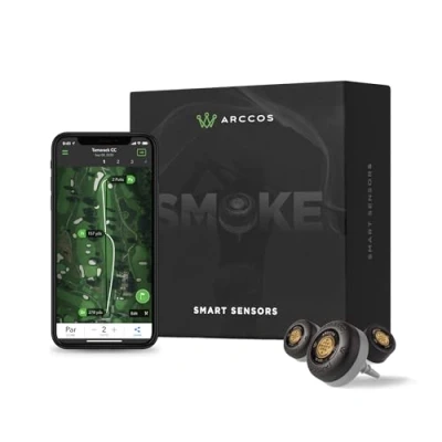 Image of Limited Edition Arccos Smoke Sensors: Automatic Golf Game Tracking System, A.I. Powered GPS Rangefinder &amp; Smart Club Distances