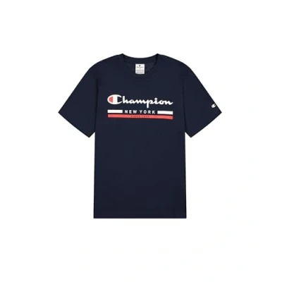 Image of Champion Men&#039;s Legacy Graphic Shop Authentic (220249) Crewneck T Shirt, Blue (BS501), XS