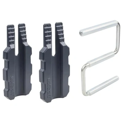 Image of wolfcraft Door Installation Set, 3 Pcs. I 3674000 for Easy Hanging, Alignment and Carrying of Doors by one Person