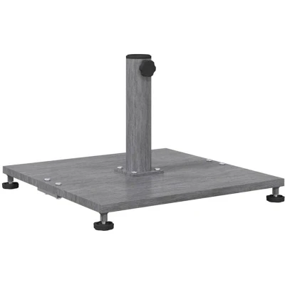 Image of vidaXL Outdoor Umbrella Bases Dark wood 45 x 31 cm Steel
